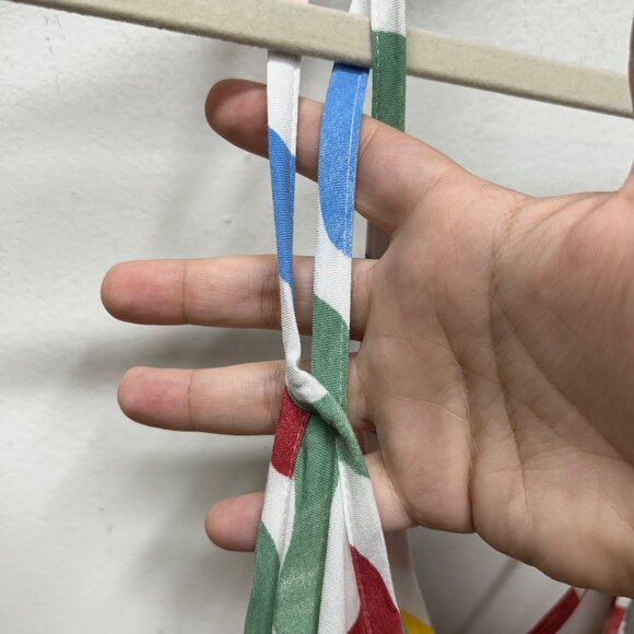 Eloquii Striped Maxi with Low Back multi-color striped squiggle retro vibes 22/2 - Picture 5 of 12